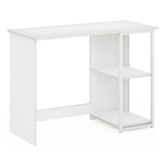 Pemberly Row Bureau d'Ordinateur Moderne pour Salon 40 Pouces en Blanc Uni