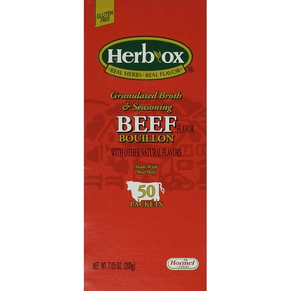 Hormel Herb Ox Beef Bouillon 50 Packets NEW
