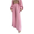 thumbnail image 4 of xiaxaixu Pyjamas 2 Pièces pour Femmes Ensemble Chemise à Manches Longues + Pantalon Ensemble Loungewear, 4 of 8