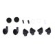 thumbnail image 5 of Piezas de Exteriores para Fijación de es In-ear Macarena Carcasa de auriculares negro, 5 of 7