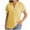 Yellow, variant on Gamivast Clothes Summer Tops For Women 2025 Trendy Short Sleeve Linen Shirt Casual Button V Neck Tunic Blouses Outfits Casual Work Blouse Tops Blue S My Recent Placed