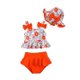 thumbnail image 1 of Traje de baño Mioglrie Toddler 3T-4T Orange Daisy de 2 piezas, 1 of 5