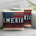 thumbnail image 3 of nygtbtfer Pillow Set of 2 Blue Red White Stripes Stars Throw Pillow Covers Faith Family Freedom American Flag Flower Boot Pillows for Home Sofa Couch Deal of The Day White, 3 of 7