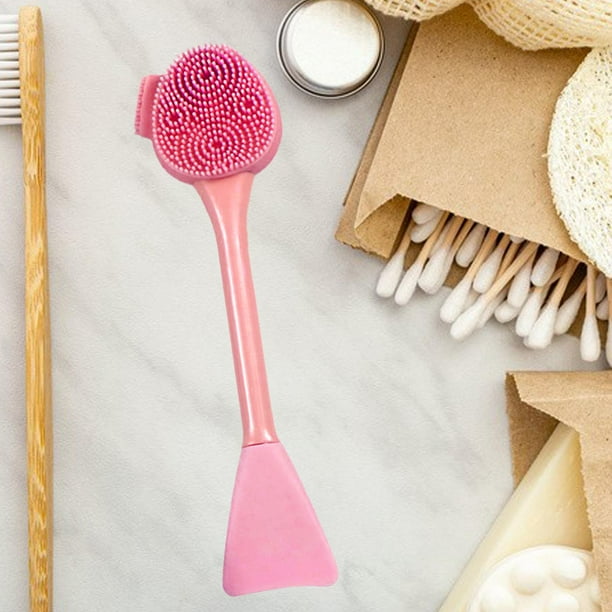 Limpiador facial de silicona Cepillo masajeador Doble extremo, de