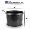 thumbnail image 2 of Pro Cal 10 Gallon Premium Nursery Plastic Planter Flower Vegetable Garden Grow Pots with Drainage Holes for Outdoor and Indoor Use, Black, 5 Pack, 2 of 7