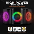thumbnail image 4 of Altavoz Bluetooth Pyle Portable Woofer de 8 pulgadas y 120 W con TWS, 4 of 8