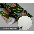 thumbnail image 6 of S4Sassy Decorative Bloom Vine Wallpaper - Green Asian Style Wall Covering, 25" x 360" Self-Adhesive Textured Vinyl Walls Paper, Decorative Wall Wrap, Easy DIY Walls Covering For Bedroom, Living Room, 6 of 9