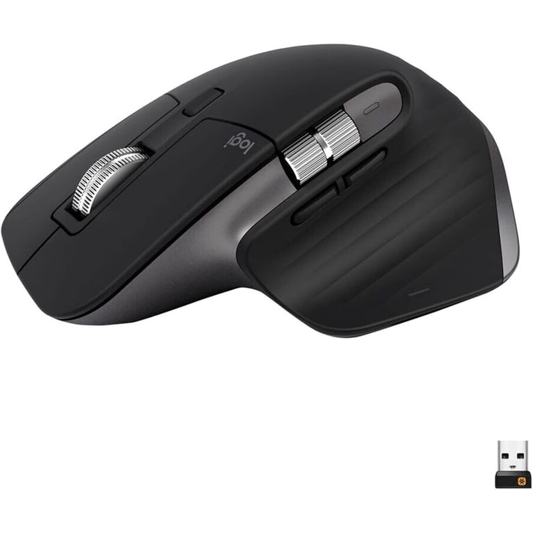 Logitech MX Master 3 Wireless Mouse, USB, Black for Computers
