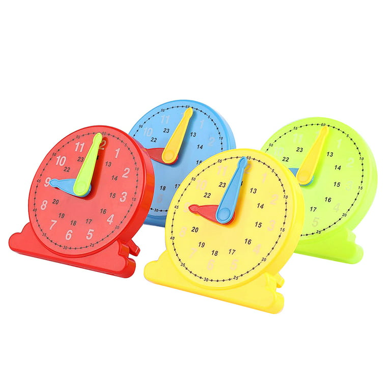SANWOOD 12/24 Hours Montessori Student Learning Clock Time Teacher for Kids  Children 
