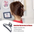 thumbnail image 3 of QualitChoice Pinces à Cheveux Mode Grand Style Simple Portable Ornements Géométriques Barrettes pour Femmes Noir/arc 1Set, 3 of 6