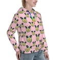 thumbnail image 6 of Kdxio Panda Avocado Print Womens Oversized Hoodies Sweatshirts Hooded Pullover Tops Sweaters Casual-X-Large, 6 of 7