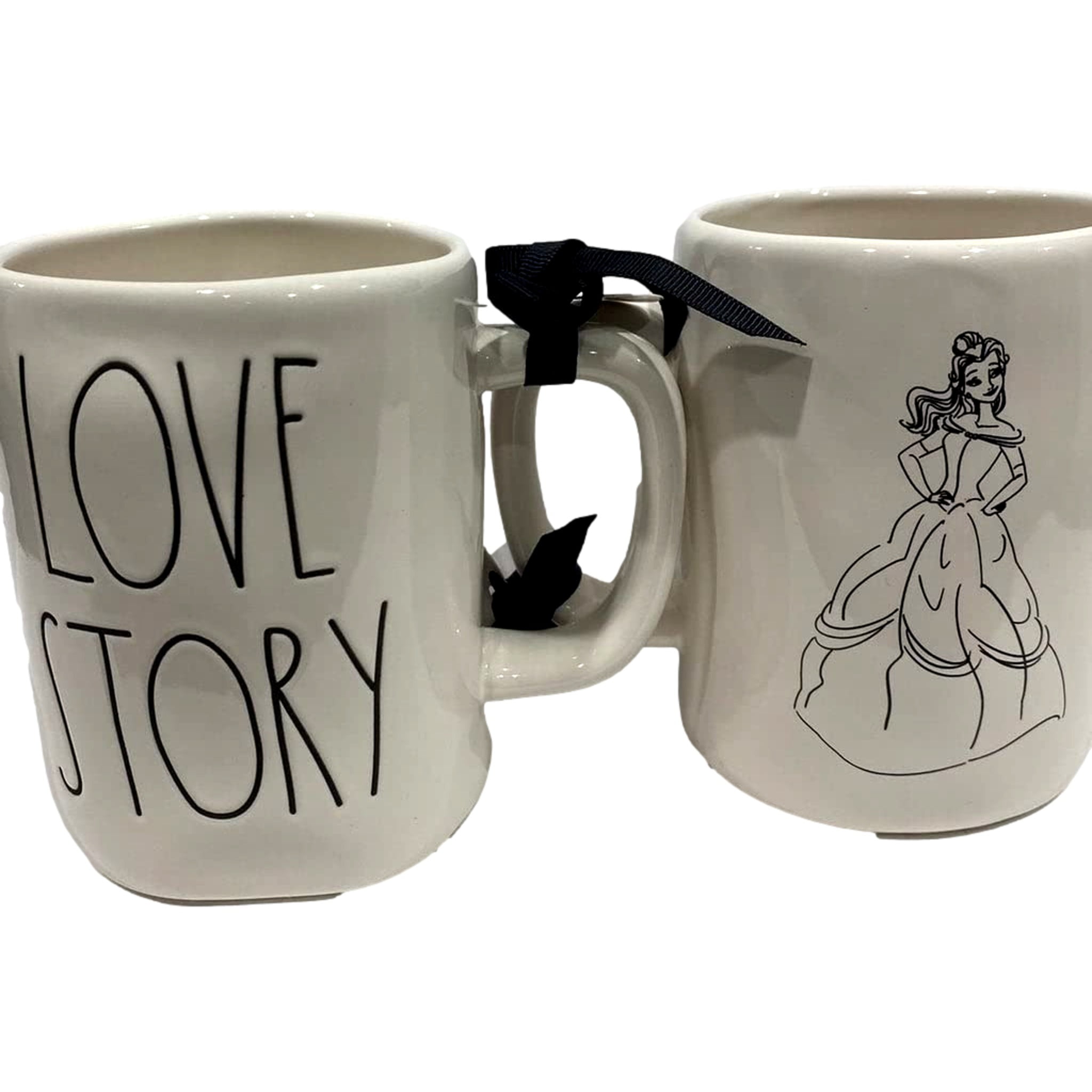 Rae Dunn LOVE STORY Mug DOUBLE SIDED Ceramic Valentine's Day