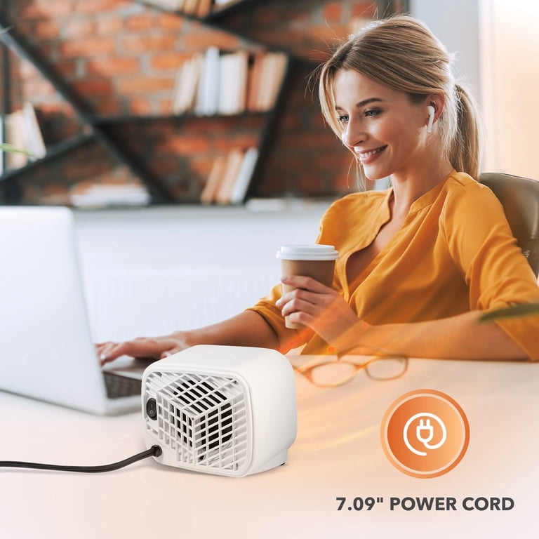 Blaux Desk Heater - 450W Personal Space Heater with 3-5 Sec Warming and  Tip-Over Safety Switch, Electric powered - Walmart.com