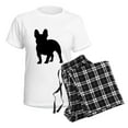 thumbnail image 4 of CafePress - French Bulldog Silhouette Women's Light Pajamas - Women's Short Sleeve Print T-Shirt and Pants Light Cotton Pajama Set, 4 of 7