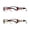 2-Pack, variant on Eyebogo Kaylee Value 2-Pack Women Rectangular Reading Glasses, Burgundy/Brown, +2.00