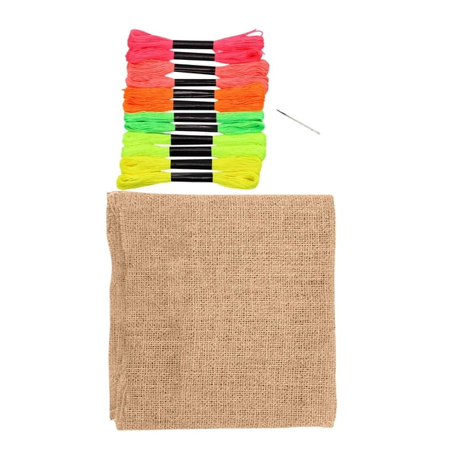 6 Couleurs Fils à Broder avec Outils de Couture pour Bracelets d'Amitié Pompons