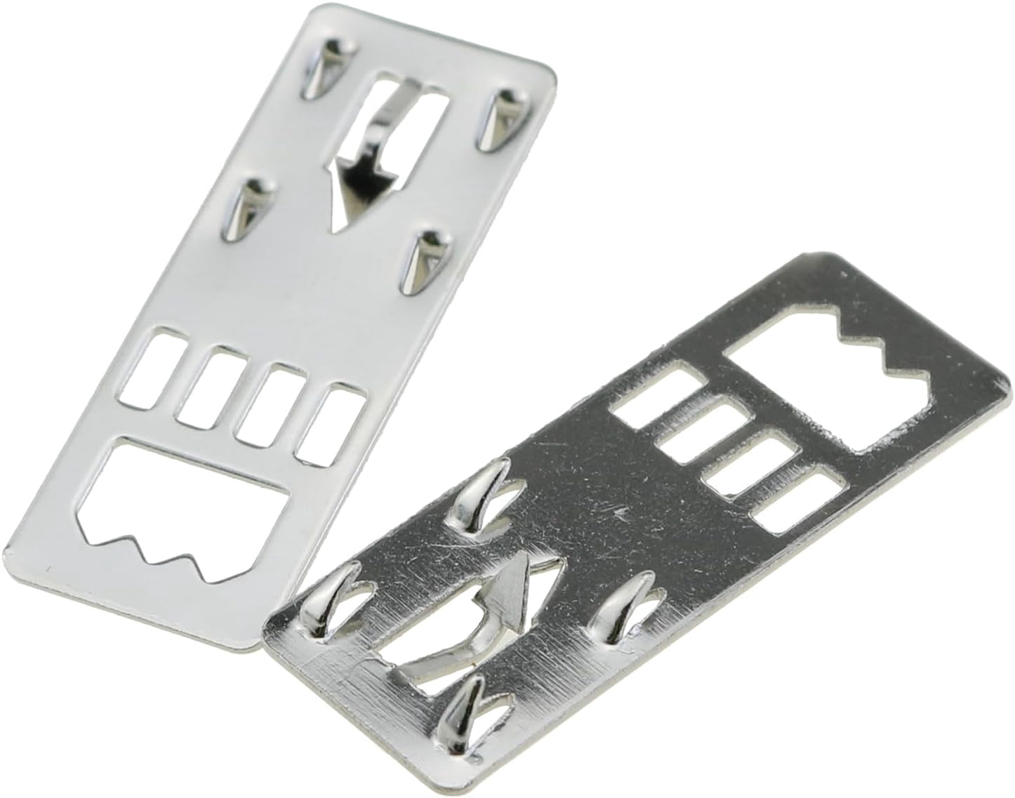 JJEAN-50PCS 39x14mm Metal Concealed Hanging Connecting Piece Quick and Easy Fix Wall Hooks Nailess Picture Frame Hardware Accessories for Foam Board and Prints