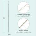 thumbnail image 4 of Basic Elements Collapsible Eye Needles – 2.5 Inch Long – Flexible Twisted Wire – Large Eye, Easy to Thread – 4 Medium Needles, 4 of 5