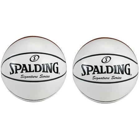 Autographed Basketball Photos - Spalding Signature Series Autograph Basketballs (2 Pack) Bundle