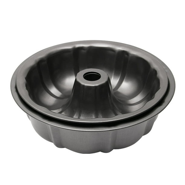 Moldes para pasteles antiadherentes de 9 pulgadas, moldes para pasteles estriados de primera calidad de 8 tazas para hornear, molde para hornear de tubo de acero al carbono resistente, 2 piezas XianweiShao 8390615130585