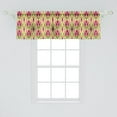 thumbnail image 2 of Geometric Window Valance, Diamond Shaped Formation in Different Tones, Curtain Valance for Kitchen Bedroom Decor with Rod Pocket, 54" X 18", Cream Multicolor, by Ambesonne, 2 of 3