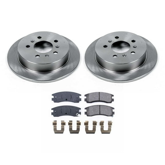 Ultimate Brakes Rear Semi-Metallic Brake Pad and Rotor Kit with Hardware WM80595