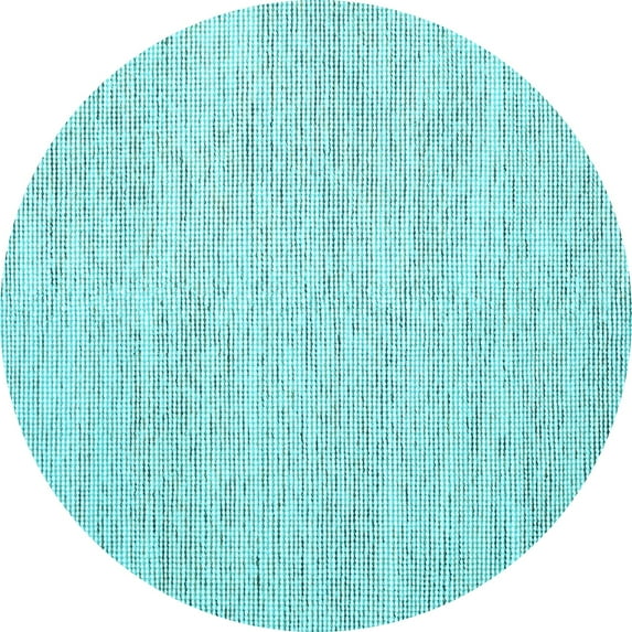 Ahgly Company Indoor Round Abstract Light Blue Contemporary Area Rugs, 5' Round