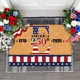 thumbnail image 2 of SIfdSeng Custom Last Name Doormat for 4th of July Patriotic Front Door Welcome Mat with and Design, 2 of 8