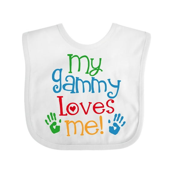 Inktastic My Gammy Loves Me Boys or Girls Baby Bib
