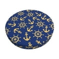 thumbnail image 2 of Lsque Anchors and Nautical Round Bar chair cushion covers Velvet Fabric Premium Comfort Protects from Scratches and Stains for 14-17 Inch Chair- 12 inch, 2 of 7