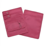 4 Pockets Nurse Organizer Pouch for Accessories Medical Bag Tool Case, Easy-Clean Nylon - AsaTechmed (Light Pink)