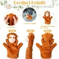 thumbnail image 4 of 12pcs Hand Puppet Zoo Animal Plush Puppets Cute Animal Hand Puppets Plush Pretend Toys, with Tiger Lion Bear Leopard Design for Telling Story Teaching Role Play, Christmas, Halloween Special Gifts, 4 of 9