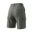 thumbnail image 5 of HappyYEE Women’s Hiking Shorts Button Waist Straight Leg Cargo Shorts with Multi-pocket Loose Fits Summer Outdoor Workout Sport Short ,Gray,XL, 5 of 7
