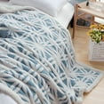 "LOMAO Warm Fuzzy Sherpa Fleece Blanket Soft Plush Dual Sided Throw for