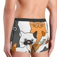 Uemuo Funny Cats Pattern Men's Boxer Briefs,Trunk Anti-Chafing ...