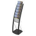 thumbnail image 3 of Deflecto Contemporary Floor Display 6 Compartment(s) - Compartment Size 1.45" - 49" Height x 13" Width x 16.5" Depth - Floor - Black - Metal - 1Each, 3 of 7