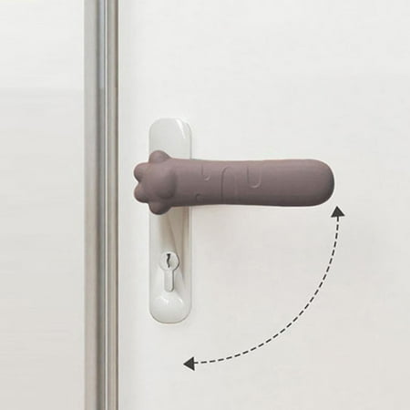 handle for door Protective Cover, children Collision handle for Doorknob Cover, for Kindergarten Home , Brown