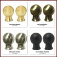 thumbnail image 3 of Royal Designs, Inc. Metal Ball Lamp Finial, F-7011PB-2, Polished Brass, Pack of 2, 3 of 3