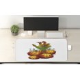 thumbnail image 2 of Halloween Computer Mouse Pad, Zombie Hand in Spooky Pumpkins on Cemetery Silhouette Backdrop, Rectangle Non-Slip Rubber Mousepad X-Large, 35" x 15", Burnt Orange White and Green, by Ambesonne, 2 of 2