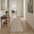 thumbnail image 5 of KUETH 8x10 Zebra Area Rugs Machine Washable Rugs for Living Room, Non Slip Flat Pile Rug with Rubber Backing, Modern Rug for Entryway Bedroom Dining Room Home Office, 5 of 6