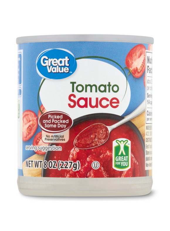 Great Value Tomato Sauce, 8 oz