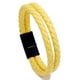 thumbnail image 1 of Pulsera de doble círculo trenzada Vintage de tendencia para hombre pulsera de cuero de imitación de moda Simple oso de fresa  Electrónica, 1 of 2