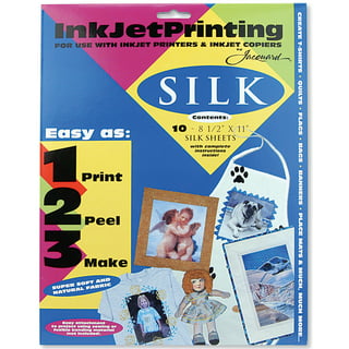 THREADS Inkjet Printable Fabric Sheets, 8.5 x 11, 6pk 
