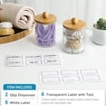 thumbnail image 2 of Dispensador Qtip Holder VITEVER, paquete de 2, tarros de plástico de 300 ml, 2 of 7