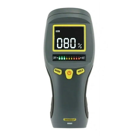 General Tools MM8 Professional Digital Pinless Moisture Meter with Backlit LCD