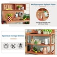 thumbnail image 4 of Potting Table, Patio Workstation Wooden Potting Bench Farmhouse Garden Potting Bench with 4 Storage Shelves & Side Hook, Outdoor Work Bench for Backyard Courtyards, 46.9''Lx19.3''Wx65''H, Natural, 4 of 7