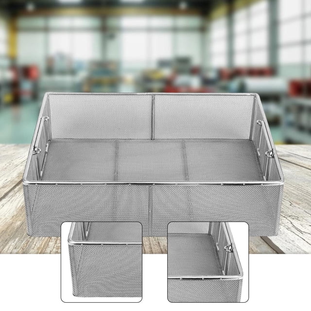 Cesta limpiadora ultrasónica, mini cesta de malla, dispositivo de limpieza profesional para solución de joyería, caja de lavado por vibración S