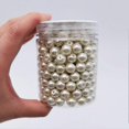 thumbnail image 3 of About 250pcs 10mm Ivory Glass Pearl Round Loose Spacer Beads for DIY Craft Necklaces Bracelets Jewelry Making, 3 of 4