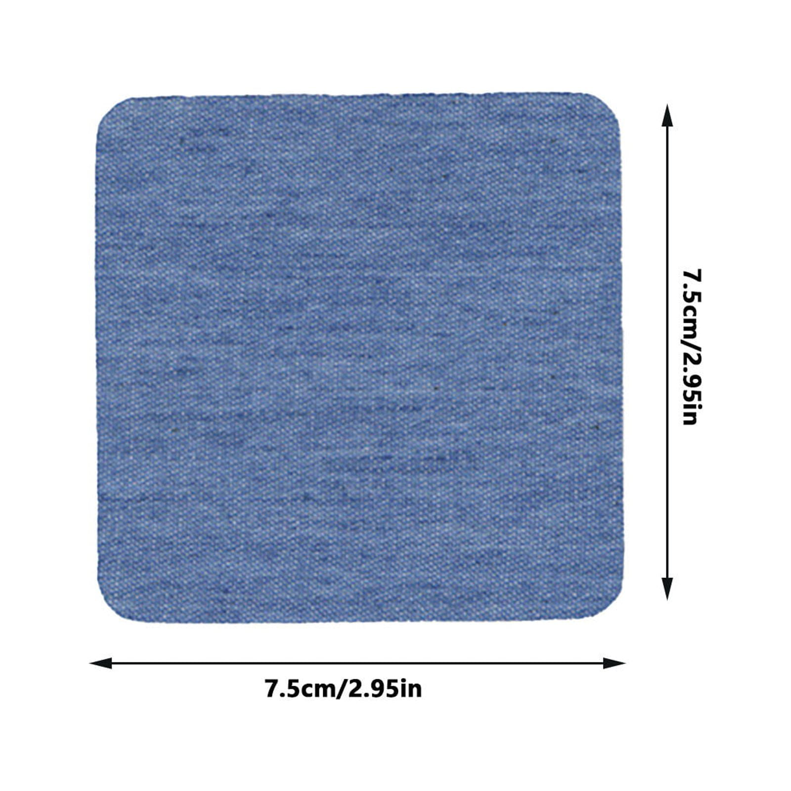 Iron On Patches for Clothing Denim, Iron On Patches for Inside & Outside of Jeans Fabric, Iron-on Patch Jean Repair Kit, Clothes Pants Patches, 5 Pcs, 2.95x2.95"