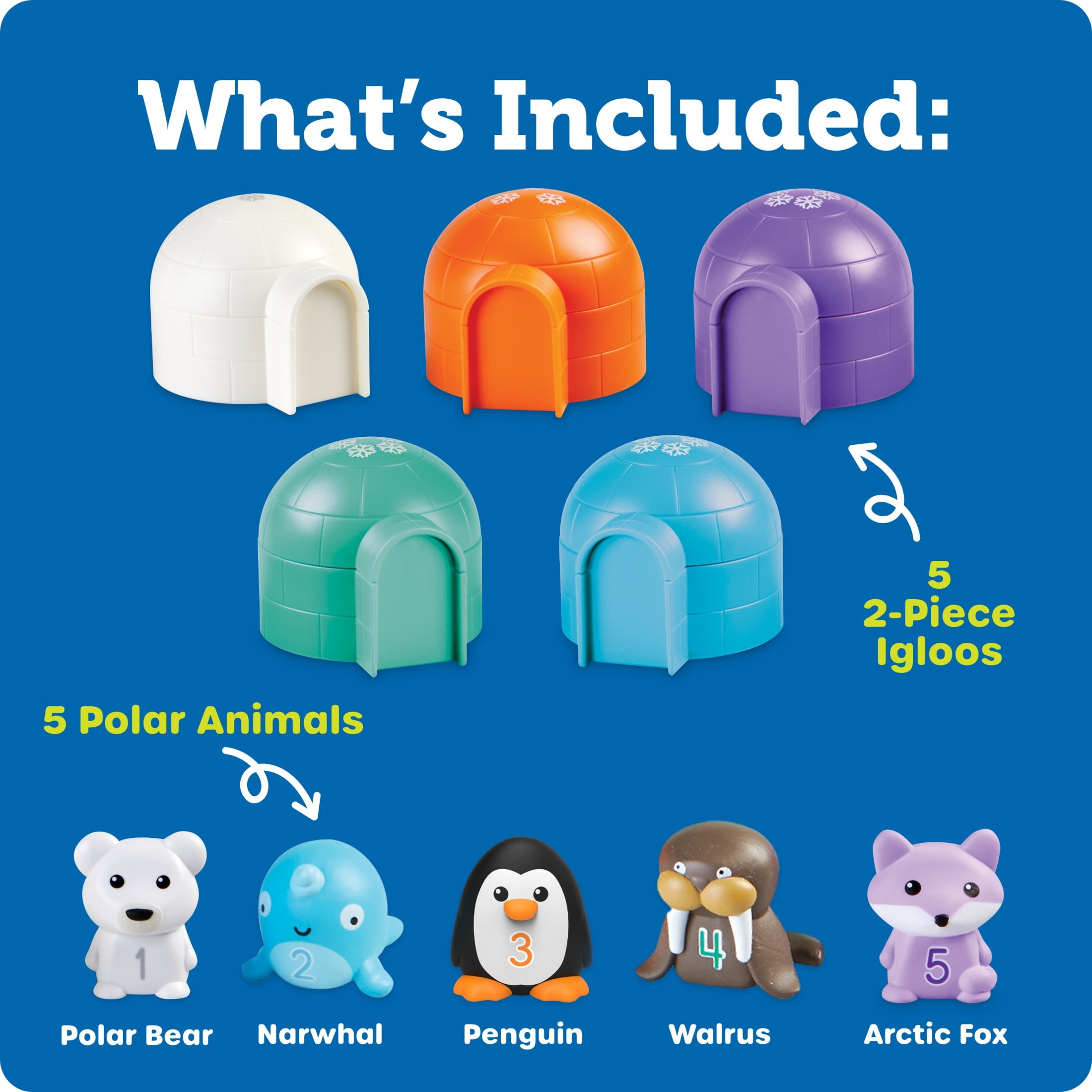 Learning Resources Sort and Seek Polar Animals Toddler Learning Toys for Boys and Girls  Sorting Toys for Kids   Ages 18+ months